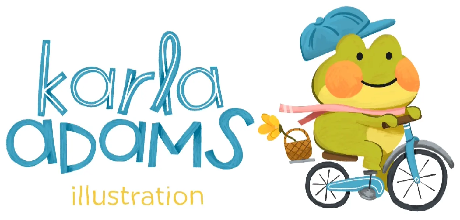 Karla's banner featuring a cute frog